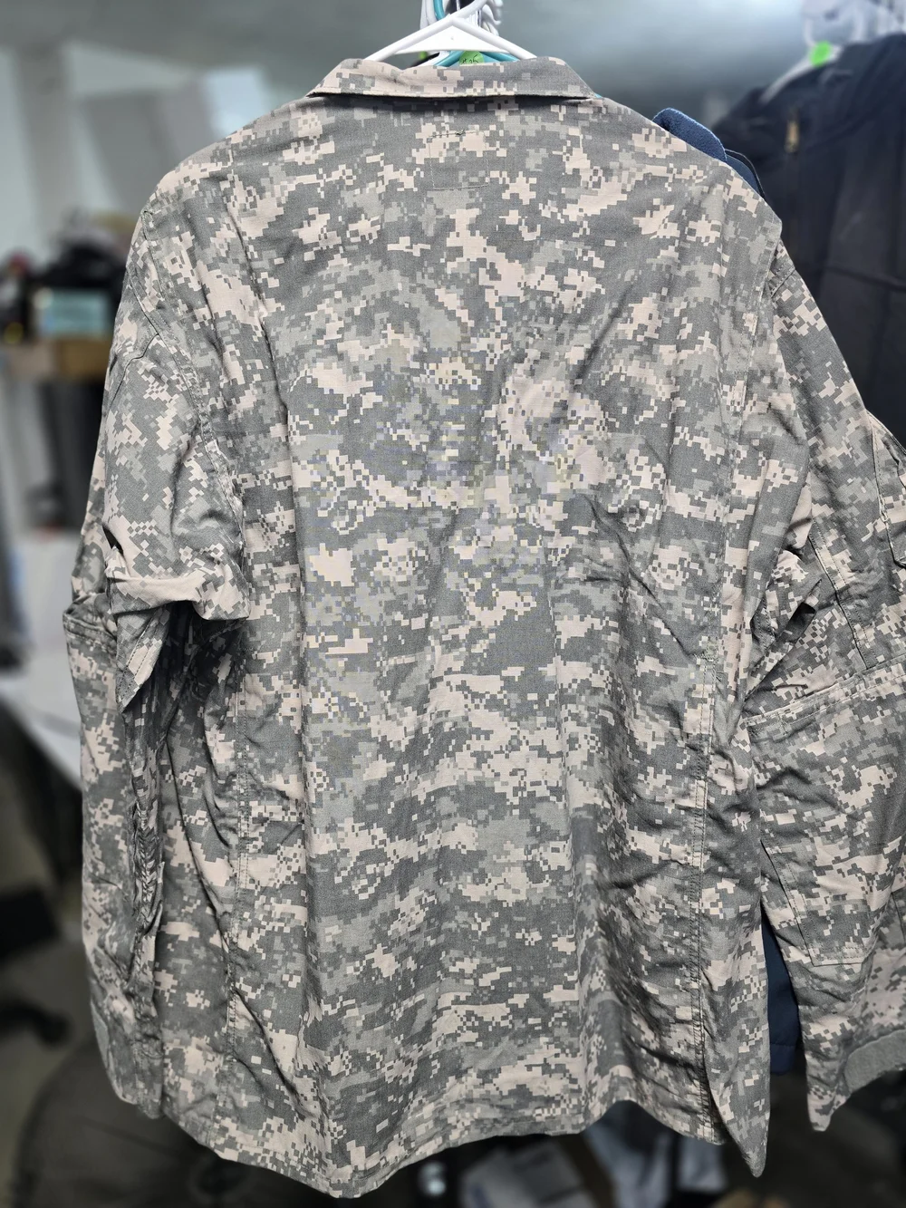 U.S. Army ACU Combat Uniform Coat featuring a Universal Camouflage Pattern (UCP)